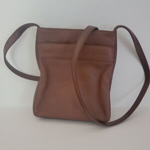 Evan Picone Brown Leather Crossbody Purse